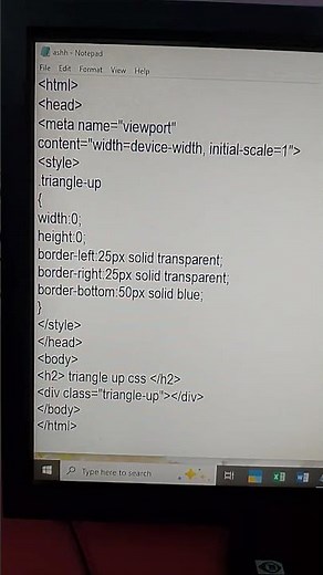 coding of html with notepad #pc#knowledge #shortcut