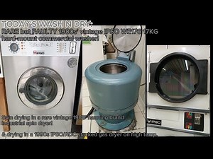 (FAULTY) Vintage 80s' RARE Ipso WE176 17KG mechanical commercial washer - Synthetics 45C°