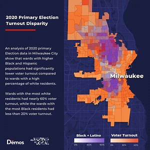 45 reactions · 17 shares | ‪Our analysis of #2020Election data shows how #COVID19 exposed the flaws in our current election system and disproportionately affected Black and brown voters in Milwaukee. ‬ ‪ Learn more  https://bit.ly/2Z3p7bx‬ | Demos | Facebook