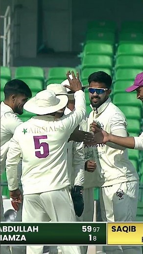 3️⃣rd wicket of the day for Saqib! Excellent ball to catch Abdullah's outside edge 🏏#KHIBvSKT M2P1K