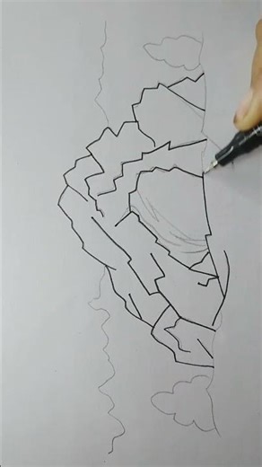 How to draw cave #drawingshorts #youtubeshorts #easydrawing #shorts