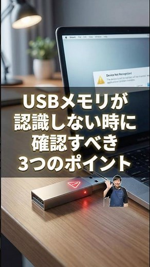 USBメモリが認識しない時に確認すべき3つのポイント#パソコン修理 #データ復旧 #shorts