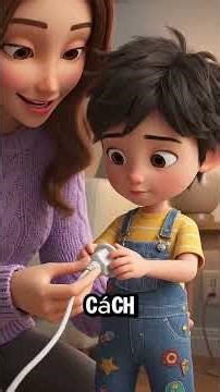 Con cầm kéo chạy lung tung là mẹ hú hồn! Mẹ Tiền chỉ cách dạy con dùng vật nhọn nè! #nuoicontugoc