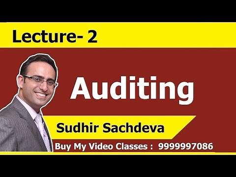 AUDITING- LECTURE-2 (DEFINITIONS AND MEANING OF AUDITING)