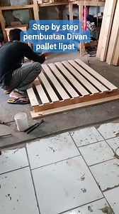 Proses pembuatan Divan pallet jati Belanda... #divan #palletwood #woodworking #carpenter | Revan Setiawan | Facebook