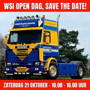 Aanstaande zaterdag 21 oktober is het zover de WSI Open Dag 😀 We zijn geopend van van 10:00 tot 16:00 uur! Naast een aantal super mooie trucks waaronder die van Eemtrans, van der Wielen, Bronsema en Jan Meijndert hebben we in de shop een aantal mooie primeurs. We hebben zoals je van ons mag verwachten heel veel nieuwe modellen maar natuurlijk ook veel b-keuze modellen. De bakken met onderdelen en accessoires hebben we aangevuld en voor de fijnproevers hebben we een echte barista uitgenodigd. De