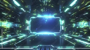 Modern for tech background design Futuristic HUD, UX, GUI interface screen design. Sci-Fi Virtual Reality technology view display.