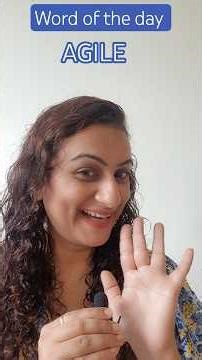 AGILE — The Powerful Word You Need Today! #english #wordoftheday #agile #englishforindia #esl