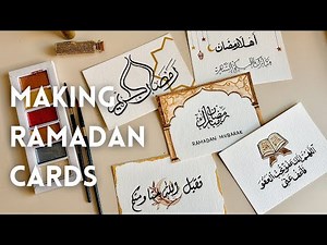 How to make Ramadan Cards | Handmade Ramadan greeting and dua cards tutorial