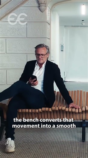 This bench moves when you sit on it