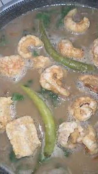 Ginisang Monggo with Pork and Chicharon (Hearty Filipino Mung Bean Stew)