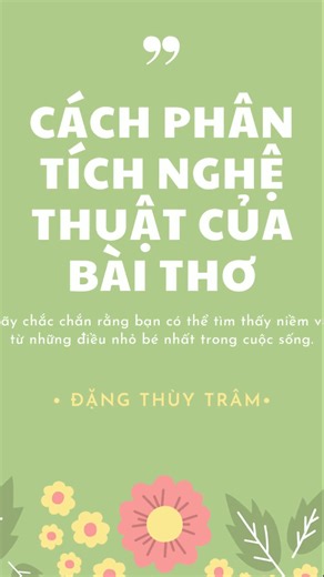 Cách phân tích nghệ thuật của bài thơ là phần cơ bản trong bài văn nghị luận văn học về thơ. Vậy, cần phân tích những yếu tố nào? #nghiluanvetho #phantichbaitho #hocvanthaykhanh #nghiluanvanhoc | Học Văn