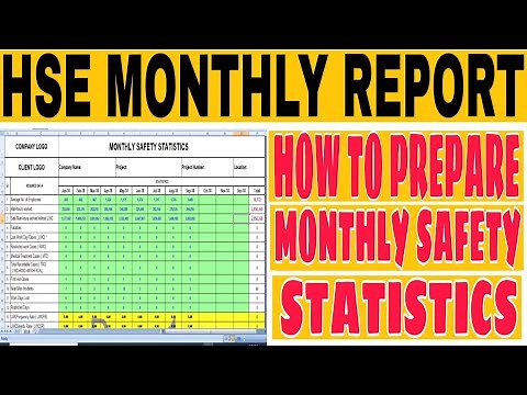 How To Prepare HSE Monthly Report || How To Prepare Monthly Safety Statistics || HSE KPI