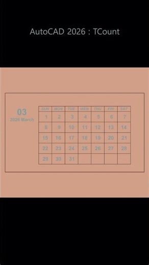 AutoCAD 2026 : TCount