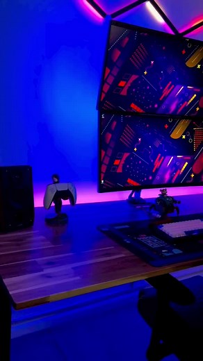 A pretty nice looking setup😍 (wolbeas IG) #foryou #fyp #setup #pcsetup #gamingsetup