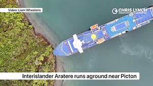 Extraordinary footage of the grounded Interislander ferry. Special thanks to Liam Wheelans | Chris Lynch