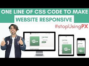 One Line of Code to make Website Responsive | CSS Units | CSS Master Series in Hindi in 2020