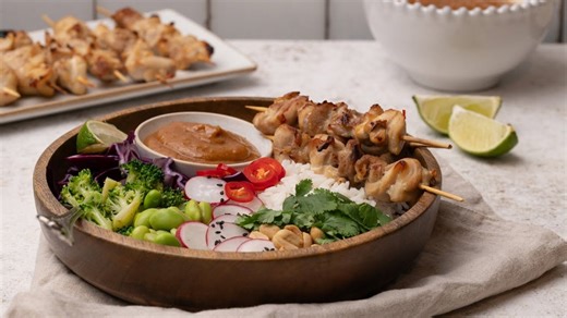 Spicy Chicken Satay Bowl Recipe