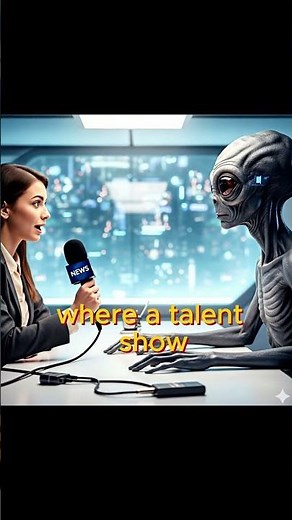 Alien Came to Earth… for a Talent Show! 👽🎤 #aliens #aşk #funny