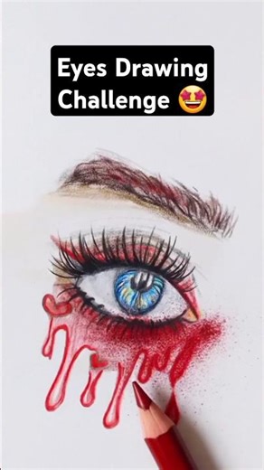 Fantasy Eyes Drawing Tutorial Day 3 ✨ | How to Draw Eyes 👁️🌈