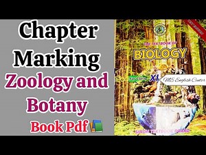Chapter Marking Biology First year Book Sindh board -Zoology and Botany -Biology Book Pdf