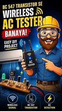 Wireless Ac Testor ⚡ #actestor #electronic #circuitideas #diyelectronics #shorts