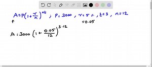SOLVED:Solve each problem. When needed, use 365 days per year and 30 days per month. Present Value Compounding Daily A credit union pays 6.5 % annual interest compounded daily. What deposit today (present value) would amount to  3000 in 5 years and 4 months? Hint Solve the compound interest formula for P.