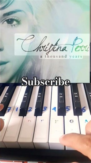 A thousand years // tutorial piano. #piano #music #tutorials