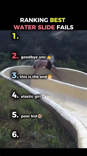 Ranking Best Water Slide Fails🌊☠️