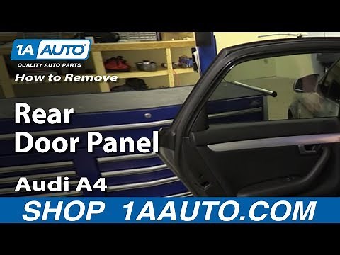 How to Remove Rear Door Panel 04-09 Audi A4