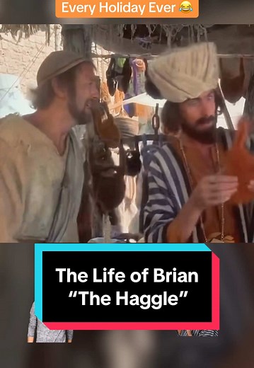 💰😂 “You have to haggle!” 🎬 One of Monty Python’s funniest marketplace negotiations, this scene from Life of Brian (1979) features Brian’s desperate escape plan getting derailed by ridiculous haggling rules! 💬 Is this Monty Python’s funniest shopping scene? Drop your thoughts below! ⬇️ #MontyPython #LifeOfBrian #HagglingScene #ClassicComedy #ComedyGold
