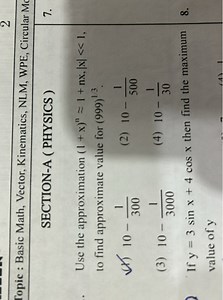 2Topic : Basic Math, Vector, Kinematics, NLM, WPE, Circular M... | Filo