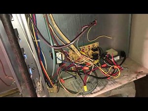 Hacked up Lennox gas furnace and frozen Rheem AC unit
