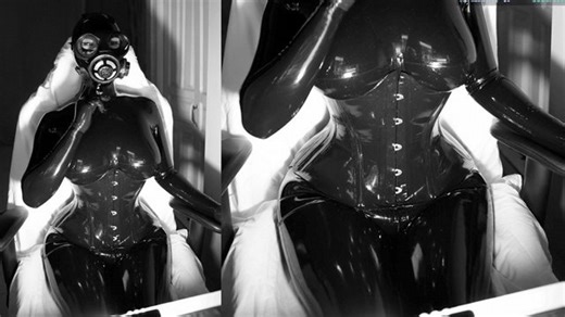Gas Mask Latex Cosplay