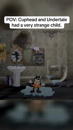 Cuphead energy. Undertale weirdness. One very questionable cat.