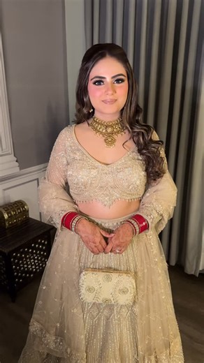 Himanshu Gupta Makeup Artist | Educator on Instagram: "Reception bride in her dreamy lehanga ✨ Full trust on HG skills Looking like a doll Love in every detail 💖 Makeup @himanshugupta_makeup Bride @arshikalra"