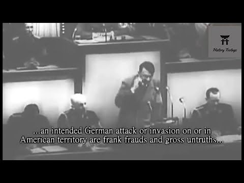 Adolf Hitler Ridicules U.S. President F.D Roosevelt's Plea to Avoid Aggression- April 28 1939