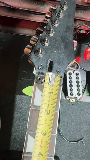 Knight Guitar Works on Instagram: "Hmm.. #guitartech #baritone #brainstorm"