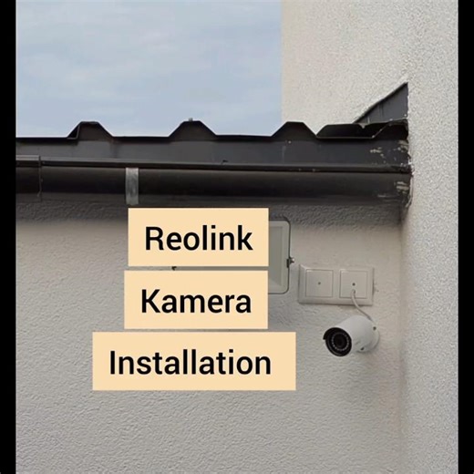 Installing a Reolink camera, clean look, camera cable routing, #diy #craftsmanship #camera #house...
