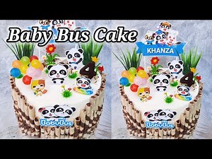 Baby Bus Cake | Cara membuat kue ulang tahun Baby Bus