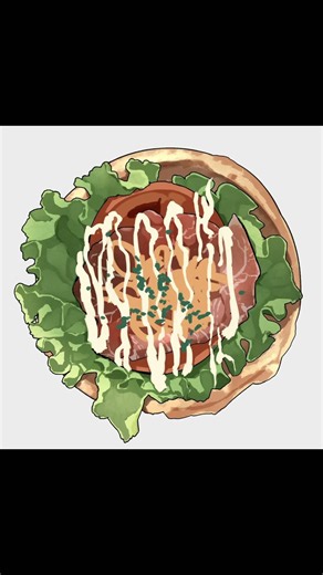 【食べ物メイキング】#shorts #イラスト #イラストメイキング #食べ物イラスト