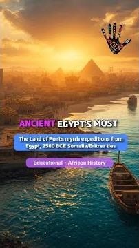 The Land of Punts myrrh expeditions from Egypt, 2500 BCE SomaliaEritrea ties #shorts