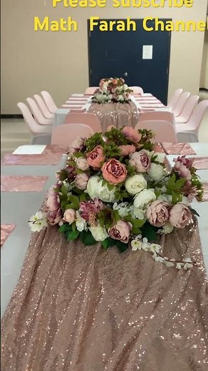Math Farah : How on set up table on wedding reception