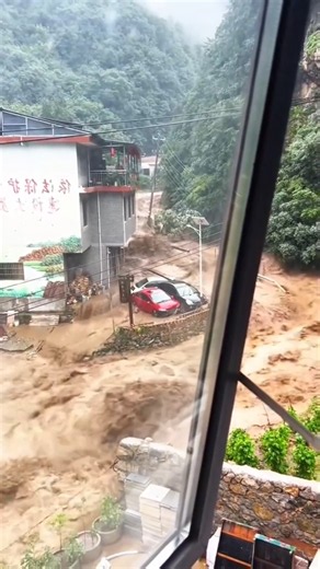 Terrifying Flood Moments Ever Recorded 🌊 #floods #shorts #disaster