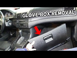 Removing the glove box on BMW 3
