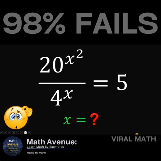 30K views · 268 reactions | 98% FAILS #maths | Math Avenue : Learn Math By Examples | Facebook