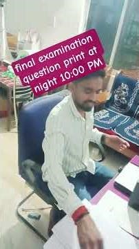 Annual Examination questions paper print out at DPS Itkhori