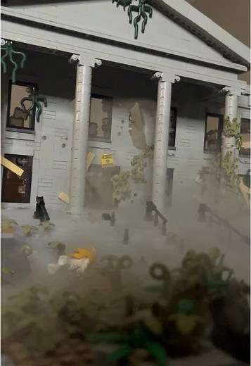 Am I having too much fun? Maybe. Am I going to stop? No. #lego #fog #thefog #smoke #smokemachine #fogmachine #legos #afol #legobuild #legobuilder #legofan #postapocalypse #ruins