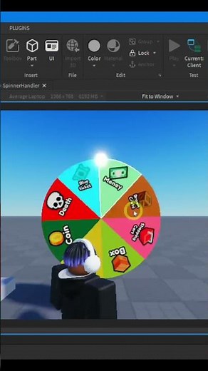 I made a Spinning wheel similar to that of TDS #roblox #robloxgamedevelopment #robloxdev