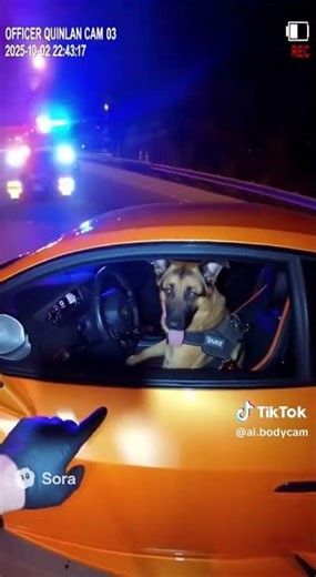 "Officer Duke had a rough night... 🚨🐶"